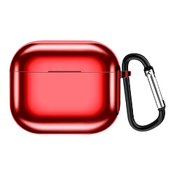 Coque en TPU antichoc avec porte-clés rouge pour votre Apple Airpods 3