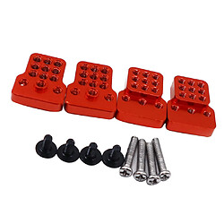 4x Panier D'amortisseur Avant / Arrière Pour Pièces De Mise à Niveau De Voiture 1:16 WPL C24 RC Rouge pas cher