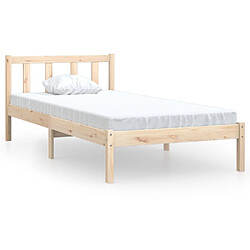 vidaXL Cadre de lit sans matelas bois massif 90x200 cm