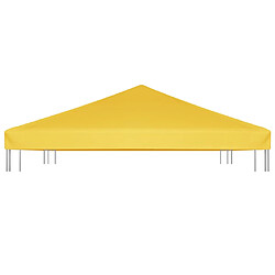 Avis vidaXL Toile de toit de belvédère 270 g/m² 4x3 m Jaune