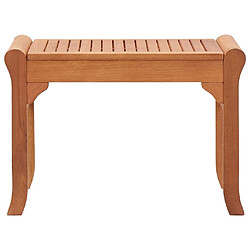 Helloshop26 Banc de jardin meuble de patio d'extérieur terrasse 64 x 44 x 45 cm bois d'eucalyptus solide 02_0011323