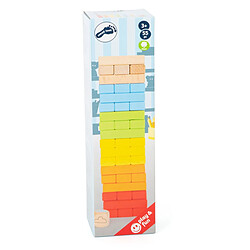 Small Foot - Wooden Rainbow Wobble Tower Game 11692