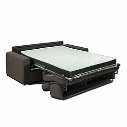 Acheter Inside 75 Canapé convertible EXPRESS SIDNEY sommier lattes 160cm matelas 16cm tissu gris anthracite