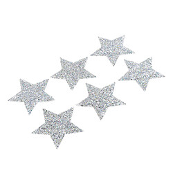 Avis 6Pcs Star Design Iron Sur Patch Pour Vêtements T-Shirt DIY Applique AB Coloré