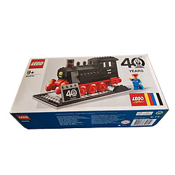 Acheter Lego 40370 Train Coffret 188pcs 40ème Anniversaire Machine à Vapeur Miniature Noir / Rouge