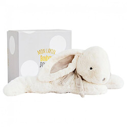 Grande peluche Lapin Bonbon 75 cm taupe - Doudou et compagnie