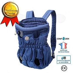 Tech Discount CONFO® Sac à dos pour animaux de compagnie Sac de poitrine à bandoulière Sac de chat en maille respirante pour chien Code M