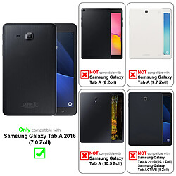 Cadorabo Coque Samsung Galaxy Tab A 2016 (7.0 Zoll) Etui en Bleu