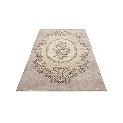 Vidal Tapis de laine 198x114 brun Ultra Vintage pas cher