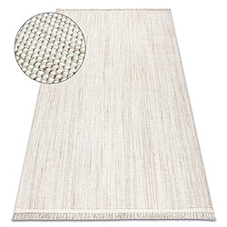 RUGSX Tapis NANO EO78A Melange, bouclé, tissé plat blanc beige 120x170 cm