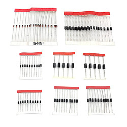 100x Assortiment de Kits de Diodes, Facile et Pratique à Utiliser