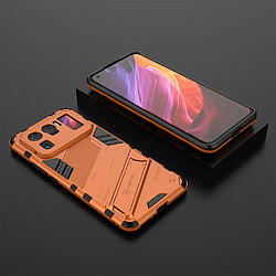 Coque en TPU Hybride anti-chute avec béquille orange pour votre Xiaomi Mi 11 Ultra