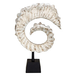 BigBuy Home Figurine Décorative Blanc Noir Aluminium 33 x 11 x 51,5 cm