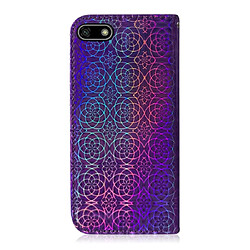 Avis Wewoo Housse Coque Pour Huawei Y5 2018 / Y5 Lite 2018 Couleur unie Boucle magnétique colorée Flip horizontal en cuir PU avec support et fentes cartes et portefeuille et lanière Violet