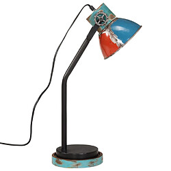 Avis vidaXL Lampe de bureau 25 W multicolore 18x18x60 cm E27