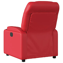 Avis vidaXL Fauteuil de massage inclinable électrique rouge similicuir