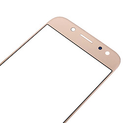 Wewoo Vitre or pour Samsung Galaxy J5 2017 / J530 Lentille extérieure en verre Pièce détachée pas cher