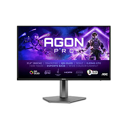 AOC AGON PRO AG326UD écran plat de PC 80 cm (31.5") 3840 x 2160 pixels 4K Ultra HD QDOLED Noir