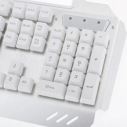 Jeu De Souris Clavier Filaire Gamer Rétroéclairé Arc-en-ciel Pour Ordinateur Blanc pas cher