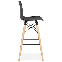 Avis Alterego Tabouret de bar design 'MOZAIK' noir style scandinave