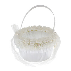 Acheter 2pcs Panier de Fille de Fleur - Panier de Fleurs Blanc, Panier de Mariage pour Mariage