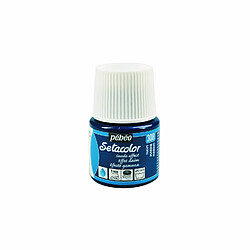 Pebeo Peinture textile Setacolor opaque effet daim - Bleu marine - 45 ml