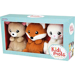 Avis Jemini KIDIMOLS Coffret de 3 peluches animaux de la foret +/- 14 cm