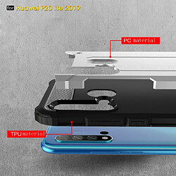 Wewoo Coque TPU + PC pour Huawei Nova 5i / P20 Lite 2019 bleu marine