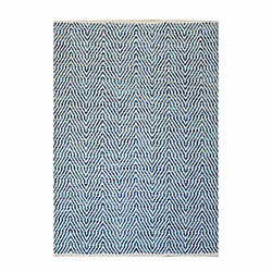 Paris Prix Tapis Rayé Fait Main Aperitif Bleu 160 x 230 cm