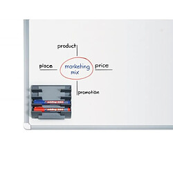 Edding Kit accessoires pour tableaux blancs avec 1 nettoyant, 1 effaceur, 1 porte marqueur, 4 recharges papier, 4 marqueurs