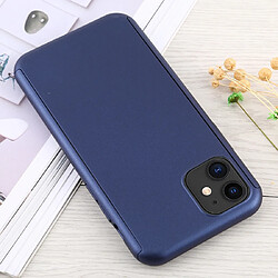 Wewoo Coque Rigide Pour iPhone 11 avec de protection en verre trempé complète PC antichoc Bleu