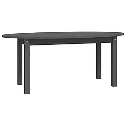 ComfortXL Table Basse Gris 110x55x45 Cm Bois Massif De Pin