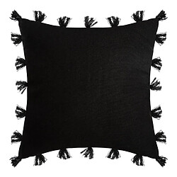 Atmosphera, Createur D'Interieur Housse de coussin Rosace Pompons 40 x 40 cm Atmosphera