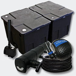 Helloshop26 Kit filtration de bassin Bio Filtre 60 000l UVC 72 Watts Pompe Fontaine 4216516