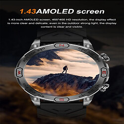 Yonis Montre Connectée Camouflage Orange Bluetooth pas cher