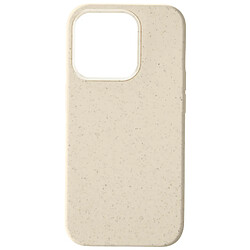 Avizar Coque pour iPhone 15 Pro Silicone Anti-traces Recyclable Classic Case Bio Beige