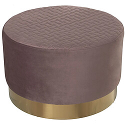 Pouf Alexandra House Living Rose Velours Bois 55 x 35 x 55 cm