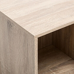 Avis Atmosphera, Createur D'Interieur Table basse à roulettes Mix - H. 65,3 cm - Couleur Beige