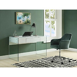 Vente-Unique Chaise de bureau - Velours - Vert - Hauteur réglable - ELEANA