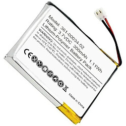 Batterie 3.7V 300mAh1.11Wh 361-00034-02 Compatible avec Garmin Fenix 3 / Fenix 3 HR Batterie de remplacement smartwatch 300mAh