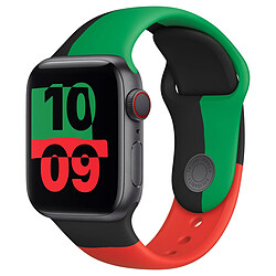 Sport Band pour Apple Watch Series 1 á 9 / SE (38/40/41 mm) | Series 10 (42 mm) - Taille M/L - Black Unity