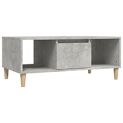 Maison Chic Table basse,Table Console Table d'appoint, Table pour salon Gris béton 90x50x36,5 cm Bois d'ingénierie -MN33655