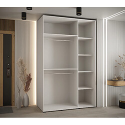 Acheter Abiks Meble Armoire à portes coulissantes Davos 3 235.2 x 150 x 60 3 portes coulissante (Blanc/Blanc/Argent)