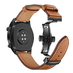 Bracelet en cuir véritable haute qualité marron noir pour votre Huawei Watch GT/Watch 2/Watch Magic