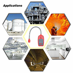 Acheter Justgreenbox Instrument de test de fuite de capteur naturel de fuite de détecteur de gaz combustible tenu dans la main col de cygne de 12 pouces - 4001075527178