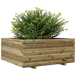 Avis vidaXL Jardinière 110x110x49,5 cm bois de pin imprégné