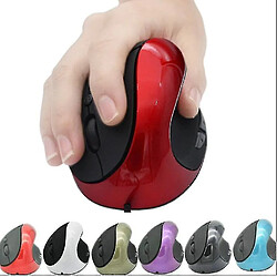 Universal Souris de souris verticales ergonomiques sans fil optique pour ordinateur portable PC, gris