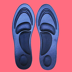 Wewoo Une paire éponge de sport 4D à semelle souple à talons hauts Coussin Soulagement des douleurs Insertion pour Femme Bleu Foncé