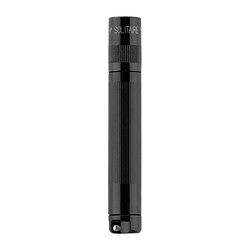 Mini lampe de poche Maglite Solitaire LED avec porte-clés 37 lm - Noir