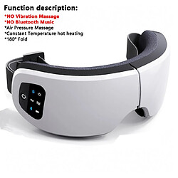 Acheter Universal Masseur électrique à vibrations Bluetooth Masseur à yeux Thermothérapeutique Lunettes Soin des yeux Fatigue Relief Machine Clipper | Appareil de beauté à domicile (blanc)